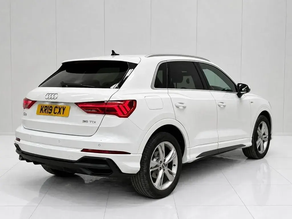 Begagnad Audi Q3 S-Line 150 HK (110 kW) 2019 Vit SUV