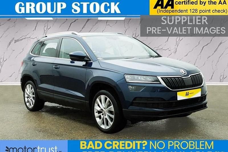 Used Skoda Karoq SE L 150 HP (110 kW) 2019 Blue SUV