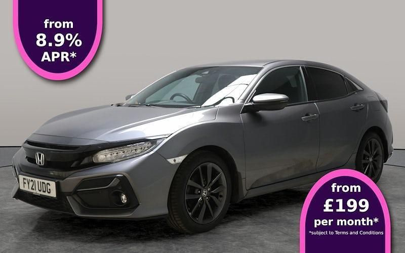 Grey Used 2021 Honda Civic SR Hatchback | £14,292 (Fair price) - Image 1/3