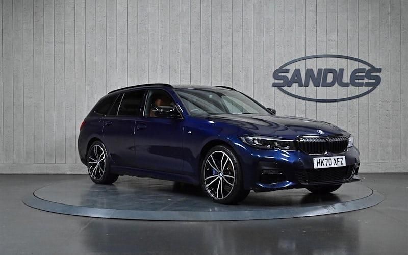 Used BMW 330e M Sport 292 HP (214 kW) 2021 Blue Estate