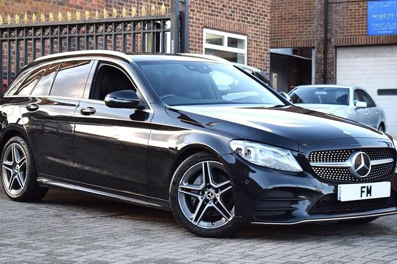 Black Used 2021 Mercedes C200 AMG line Estate | £13,850 (Good price) - Image 1/1