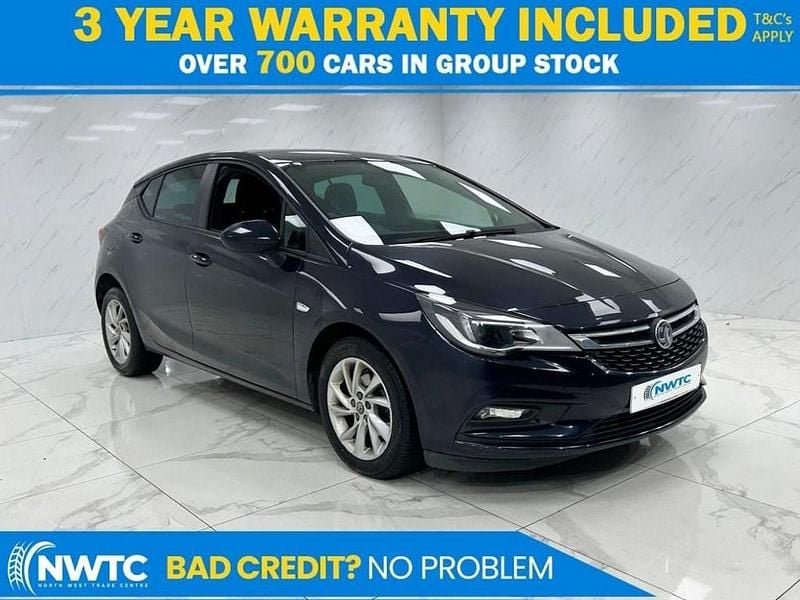 Used Vauxhall Astra Design Edition 110 HP (80 kW) 2018 Blue Hatchback