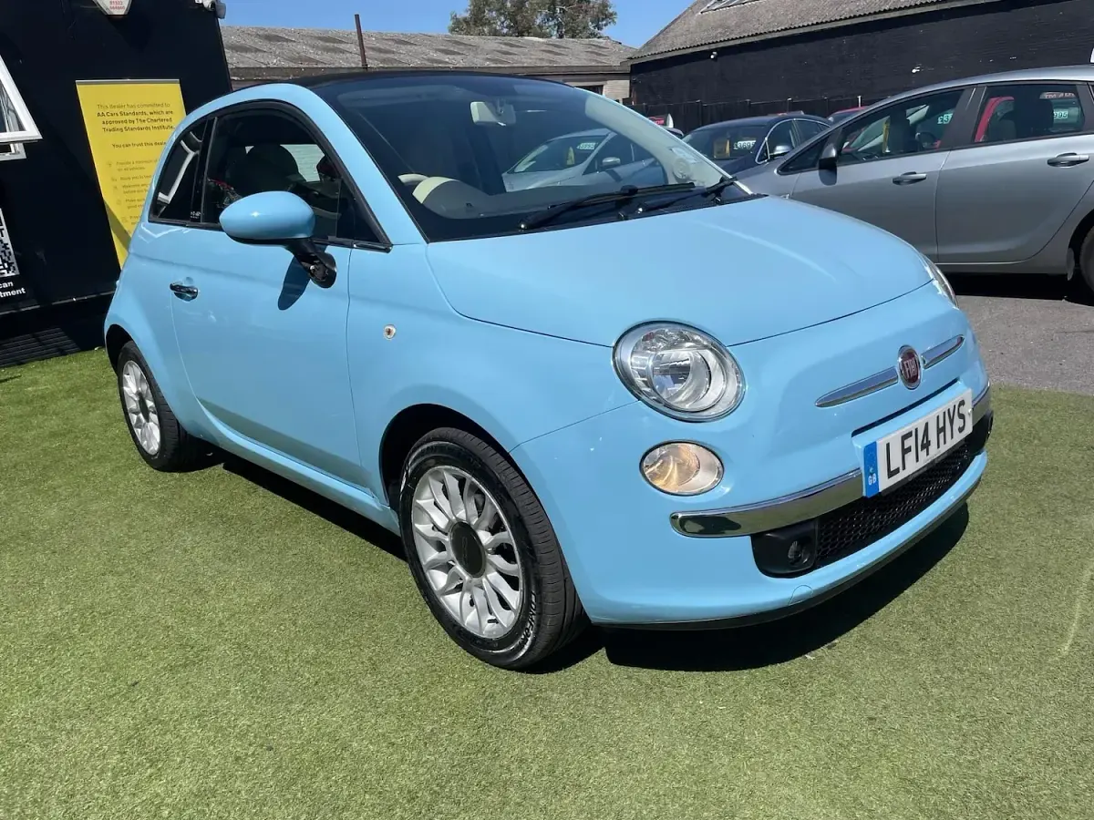 Used Fiat 500C Lounge 2014 Blue Cabriolet