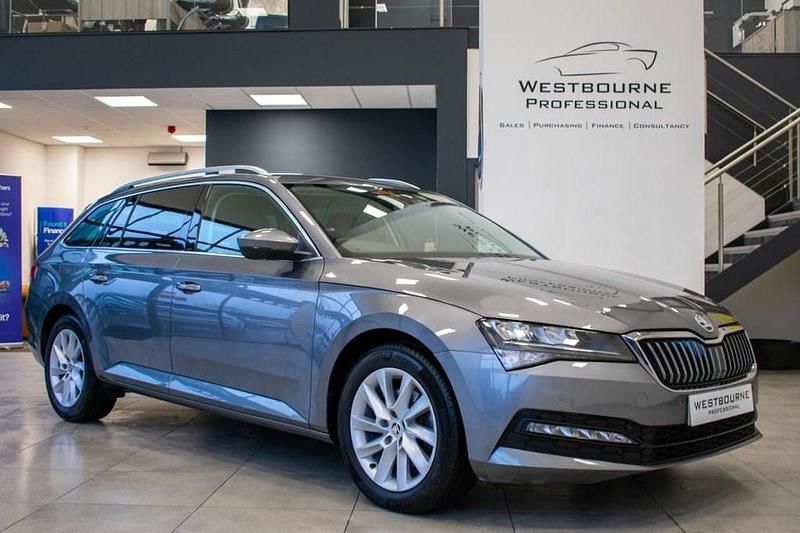 Grey Used 2022 Skoda Superb SE Technology Estate | £20,980 (Fair price) - Image 1/3