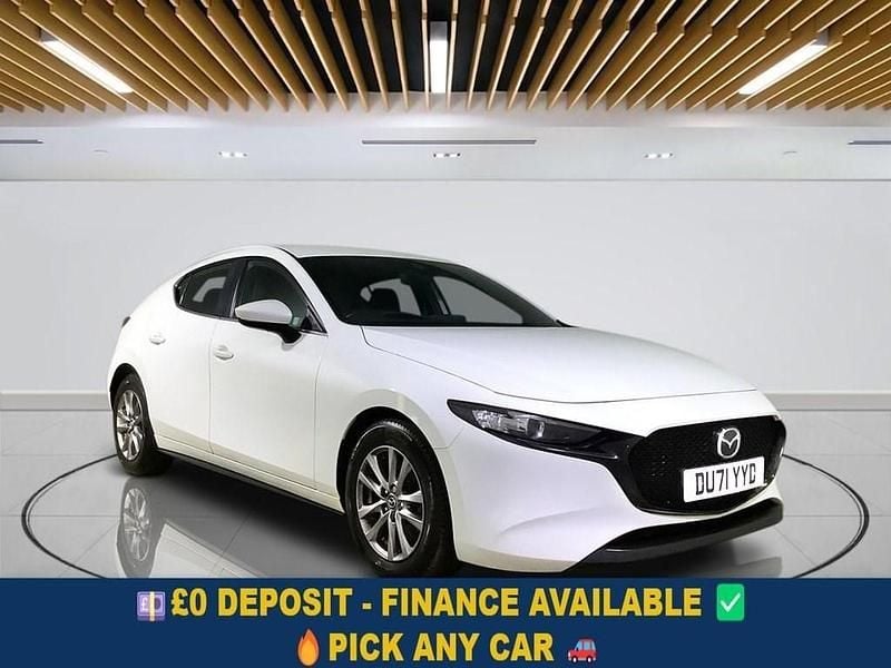 White Used 2021 Mazda 3 Hatchback | £12,399 (Good price) - Image 1/4
