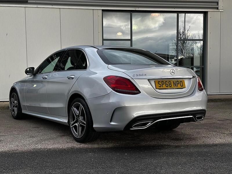 Used Mercedes C220 AMG line 2018 Silver Sedan