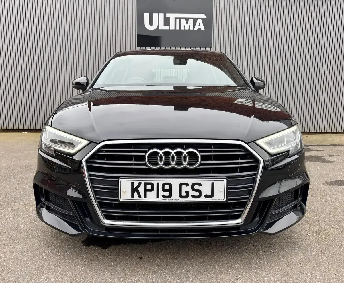 Used Audi A3 S-Line 116 HP (85 kW) 2019 Black Sedan