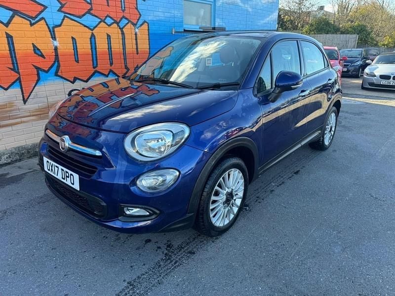 Blue Used 2017 Fiat 500X Pop Star SUV | £4,995 (Fair price) - Image 1/4