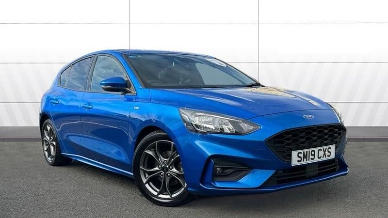 Blue Used 2019 Ford Focus ST-Line Hatchback | £10,472 (Fair price) - Image 1/4