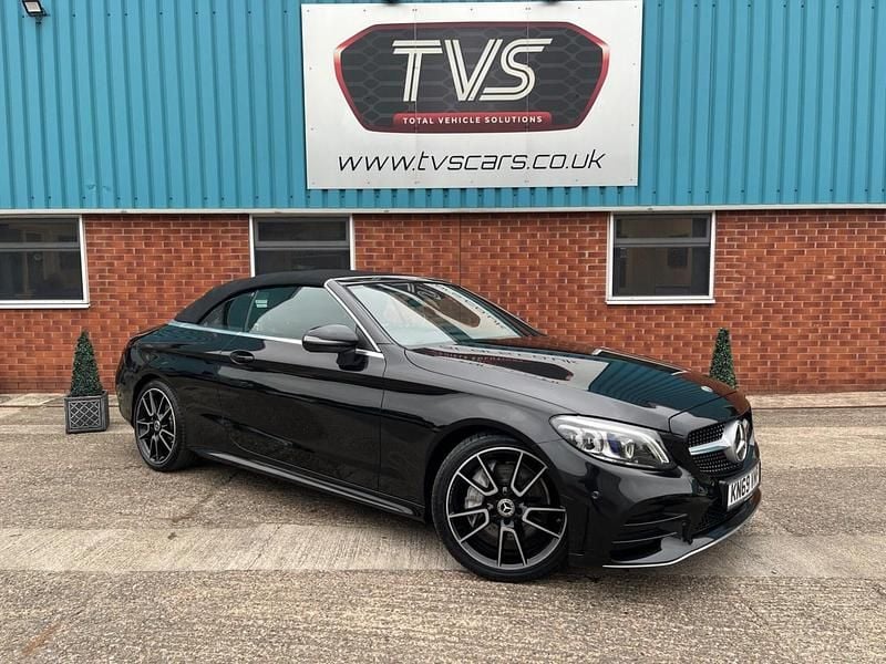 Used Mercedes C300 AMG Line Premium 245 HP (180 kW) 2019 Black Cabriolet