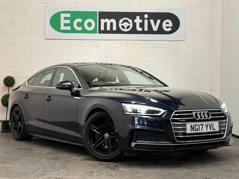 Blue Used 2017 Audi A5 Sportback S-Line Hatchback | £13,995 (Fair price) - Image 1/4