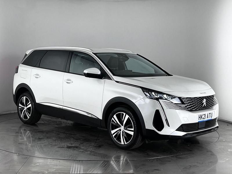 White Used 2021 Peugeot 5008 Allure Premium Hatchback | £17,550 (Fair price) - Image 1/4