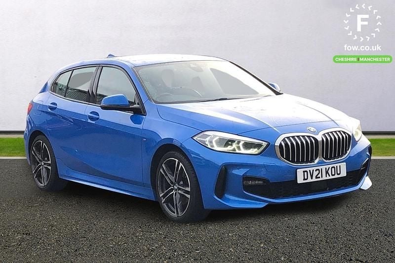 Used BMW 118 M Sport 136 HP (100 kW) 2021 Blue Hatchback