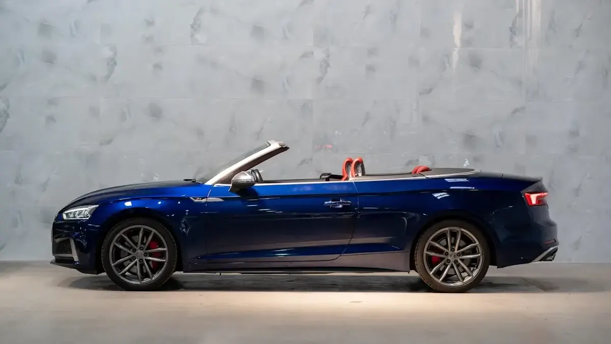 Used Audi A5 Cabriolet Comfort 354 HP (260 kW) 2017 Blue Cabriolet