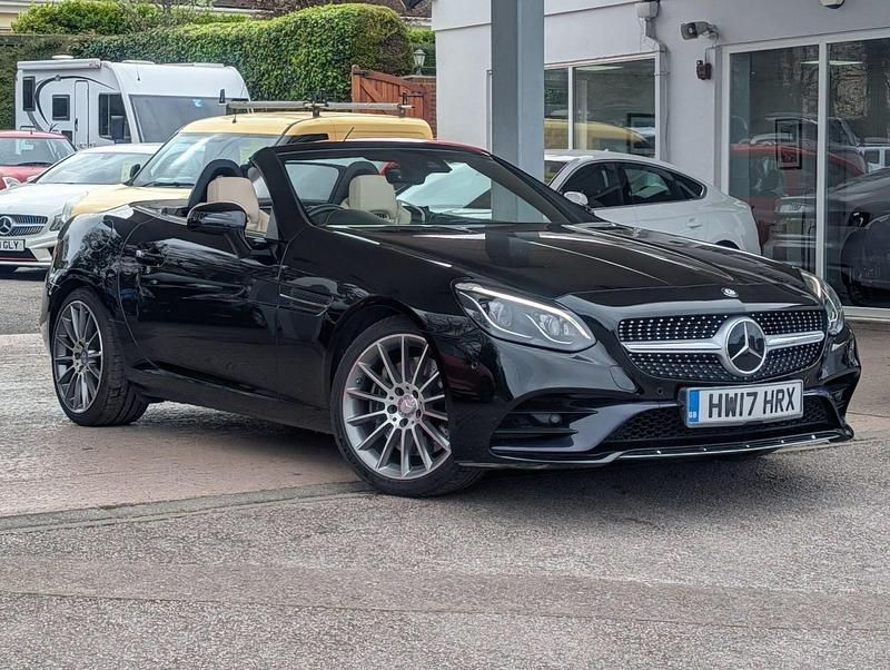 Used Mercedes SLC200 AMG line 2017 Black Cabriolet