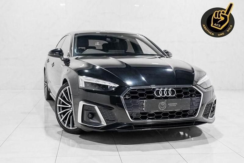 Black Used 2022 Audi A5 Sportback S-Line Hatchback | £23,800 (Good price) - Image 1/1