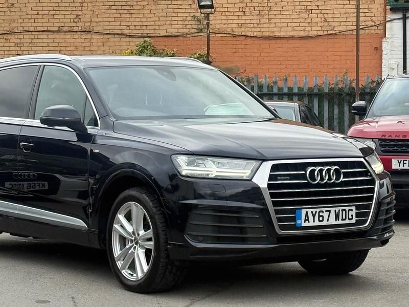 Used Audi Q7 S-Line 218 HP (160 kW) 2017 Blue SUV