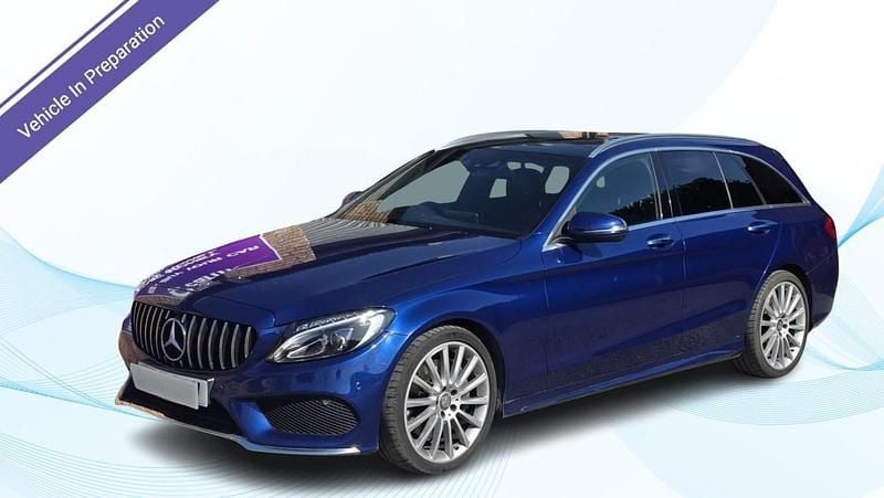 Used Mercedes C250 AMG Line Premium Plus 2016 Blue Estate