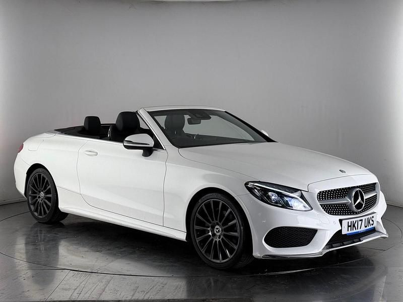 White Used 2017 Mercedes C220 AMG line Cabriolet | £14,600 (Good price) - Image 1/3