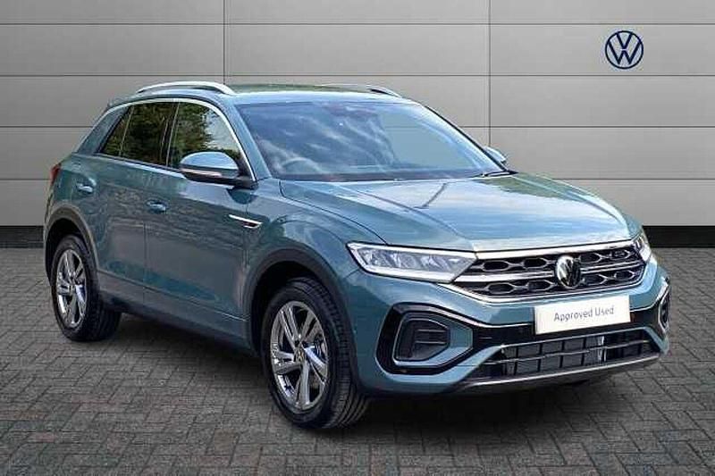 Blue New 2025 VW T-Roc R-line SUV | £29,748 (Fair price) - Image 1/4