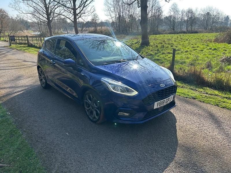 Used Ford Fiesta ST-Line X 100 HP (73 kW) 2018 Blue Hatchback