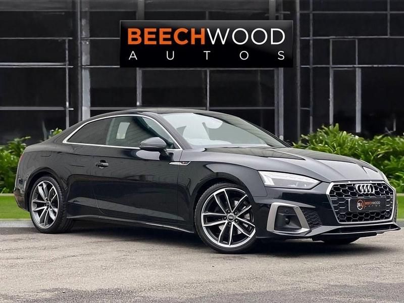 Used Audi A5 S-Line 163 HP (119 kW) 2021 Black Coupe