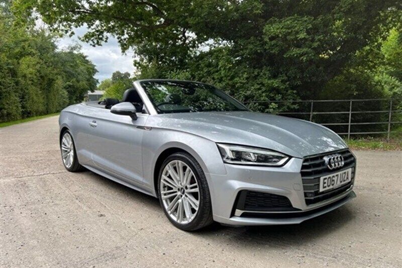 Silver Used 2017 Audi A5 Cabriolet S-Line Cabriolet | £13,850 (Fair price) - Image 1/1