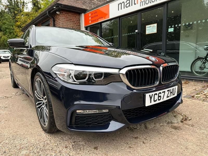 Black Used 2017 BMW 520 M Sport Estate | £13,995 (Fair price) - Image 1/4