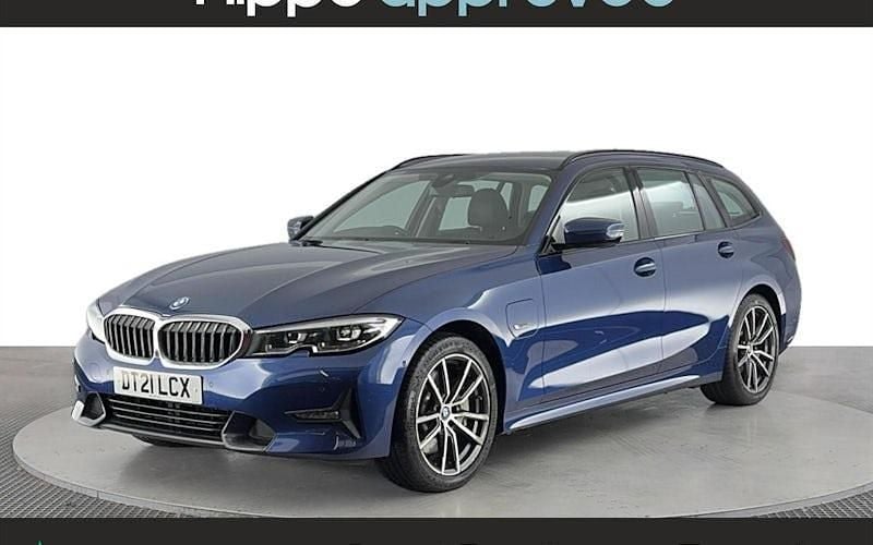 Blue Used 2021 BMW 330e Sport Line Estate | £17,720 (Good price) - Image 1/4