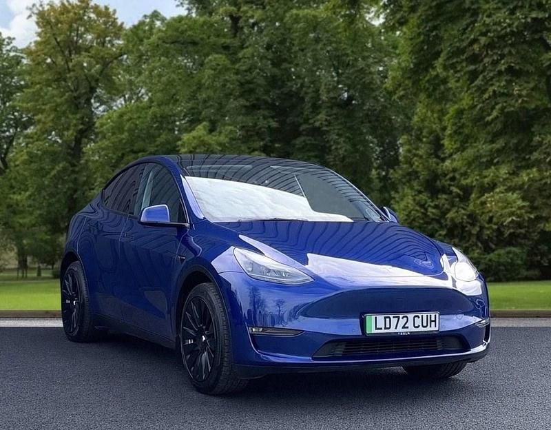 Used Tesla Model Y Long Range AWD 378 kW (514 HP) 2022 Blue SUV