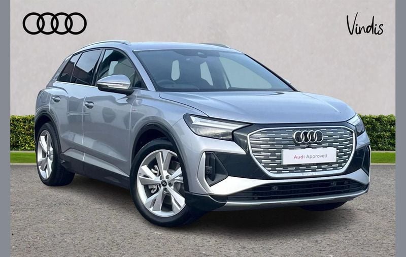 Silver Used 2024 Audi Q4 e-tron S-Line SUV | £36,200 (Good price) - Image 1/4