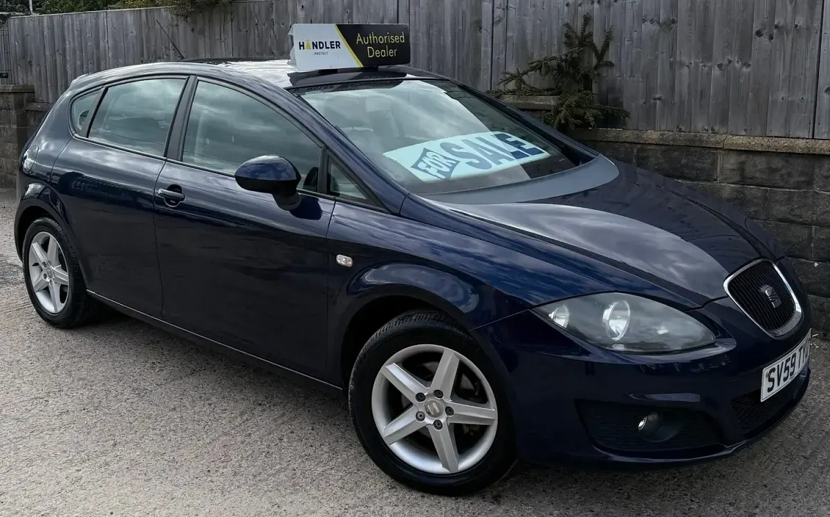 Used Seat Leon 102 HP (75 kW) 2009 Blue Hatchback