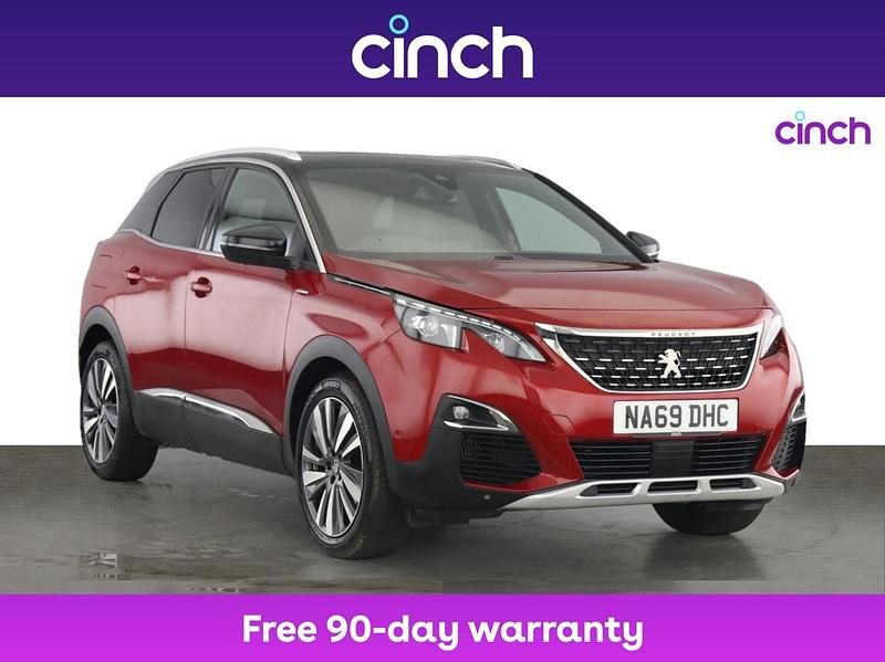 Red Used 2019 Peugeot 3008 Premium SUV | £16,079 (Fair price) - Image 1/3