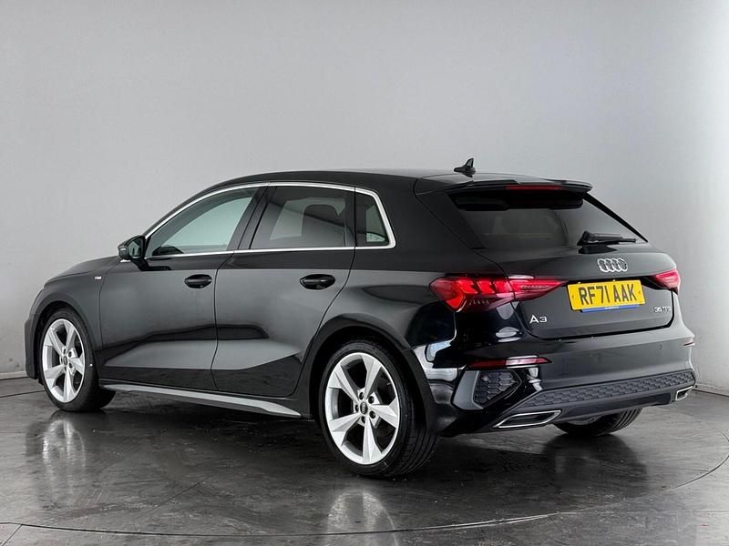 Used Audi A3 Sportback S-Line 2022 Black Hatchback
