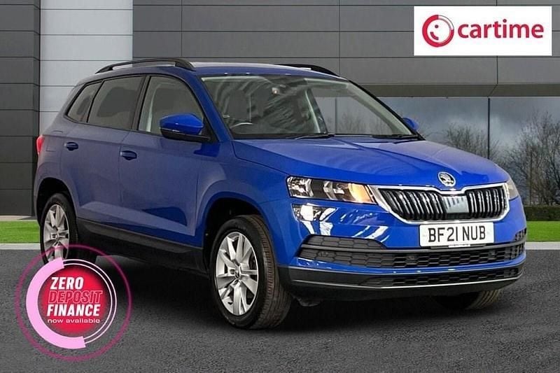 Blue Used 2021 Skoda Karoq SE Technology SUV | £13,333 (Fair price) - Image 1/4