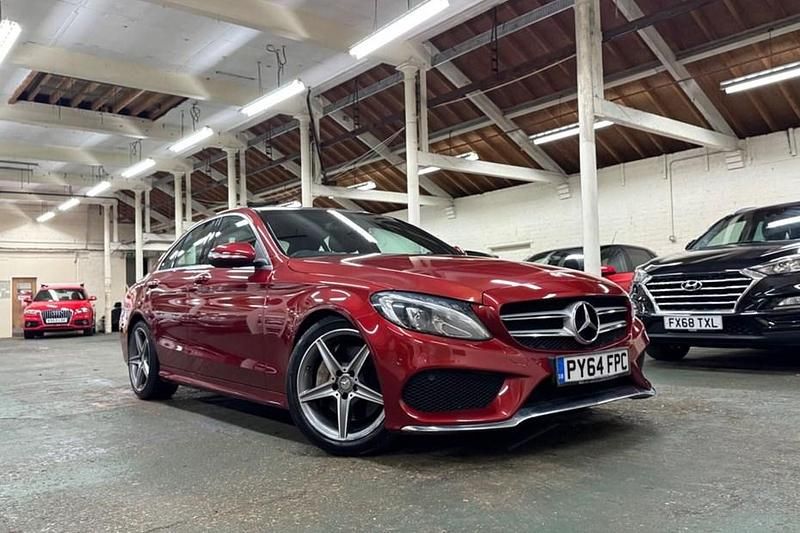 Red Used 2014 Mercedes C250 AMG Line Premium Sedan | £12,994 (Fair price) - Image 1/1
