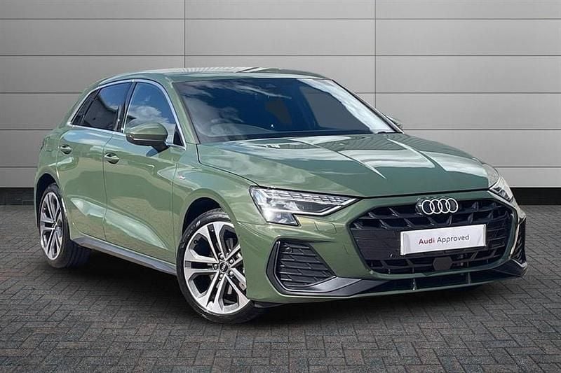 District green Used 2025 Audi A3 e-tron S-Line Hatchback | £29,950 (Fair price) - Image 1/4