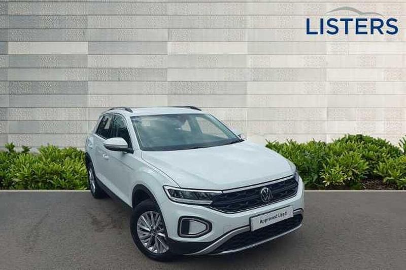 Pure white Used 2023 VW T-Roc Life SUV | £19,990 (Good price) - Image 1/4