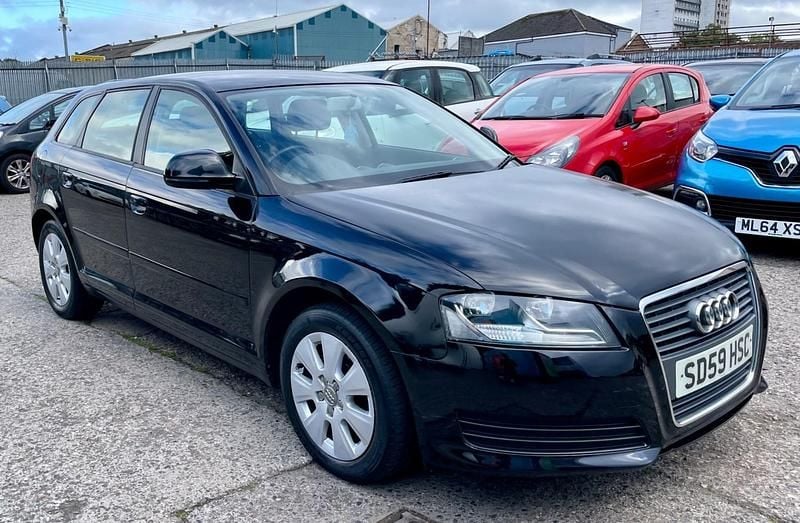 Black Used 2009 Audi A3 Hatchback | £1,950 (Good price) - Image 1/4