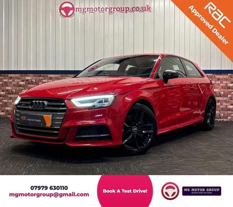 Red Used 2017 Audi S3 Sportback Advanced Hatchback | £16,495 (Super price) - Image 1/4
