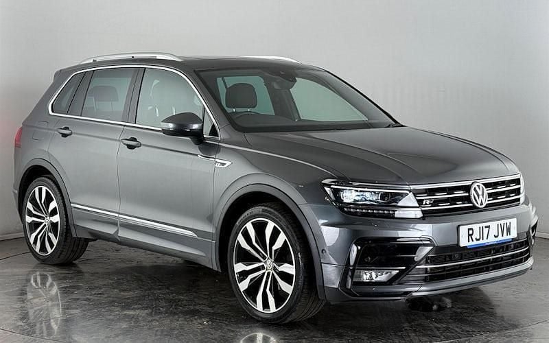 Grey Used 2017 VW Tiguan R-line SUV | £19,350 (Good price) - Image 1/3