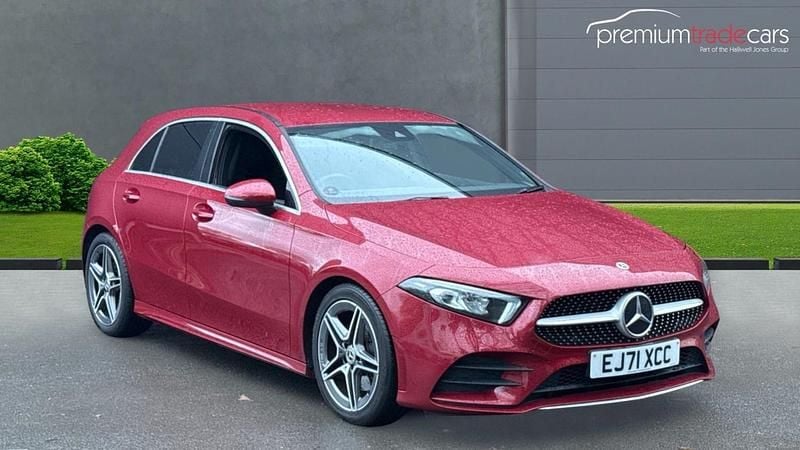 Red Used 2022 Mercedes A220 AMG line Hatchback | £18,299 (Good price) - Image 1/4
