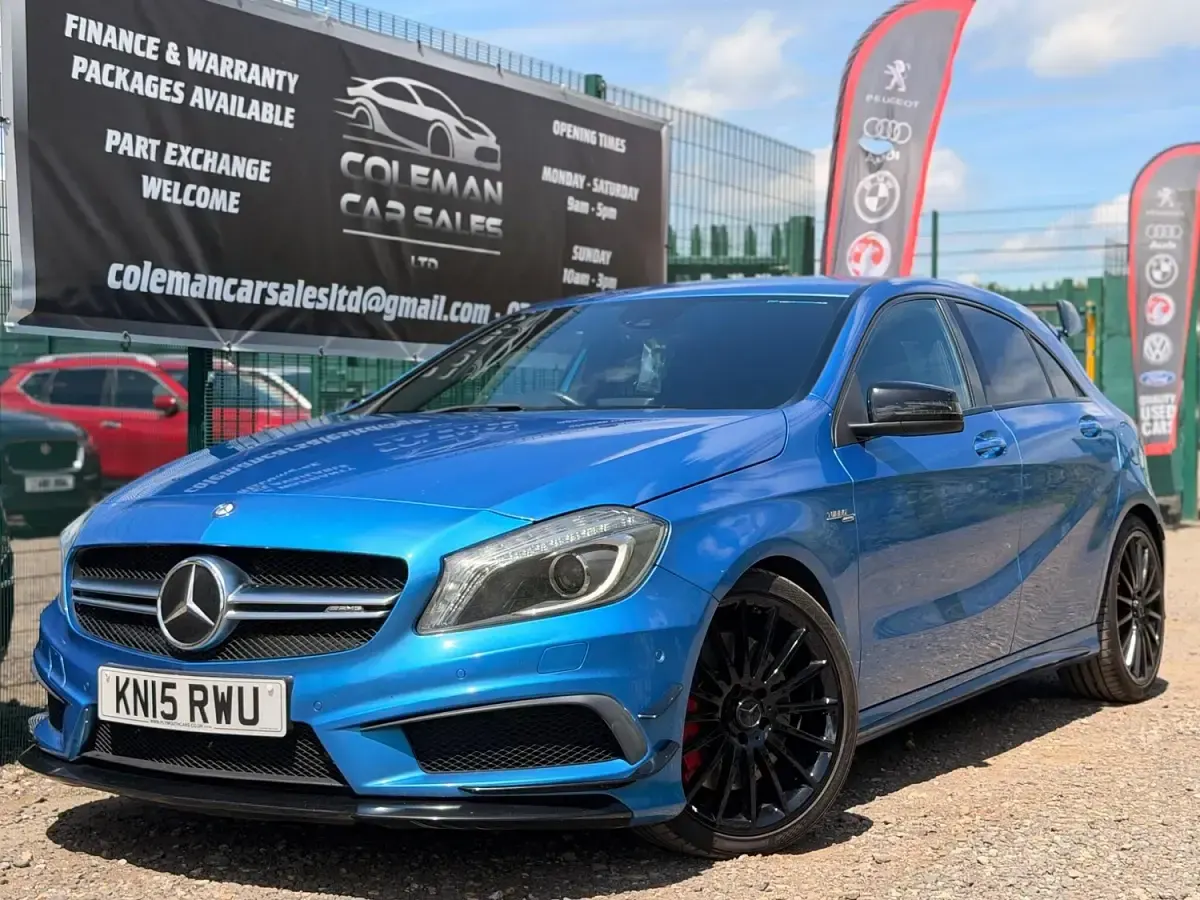 Used Mercedes A45 AMG 2015 Blue Hatchback