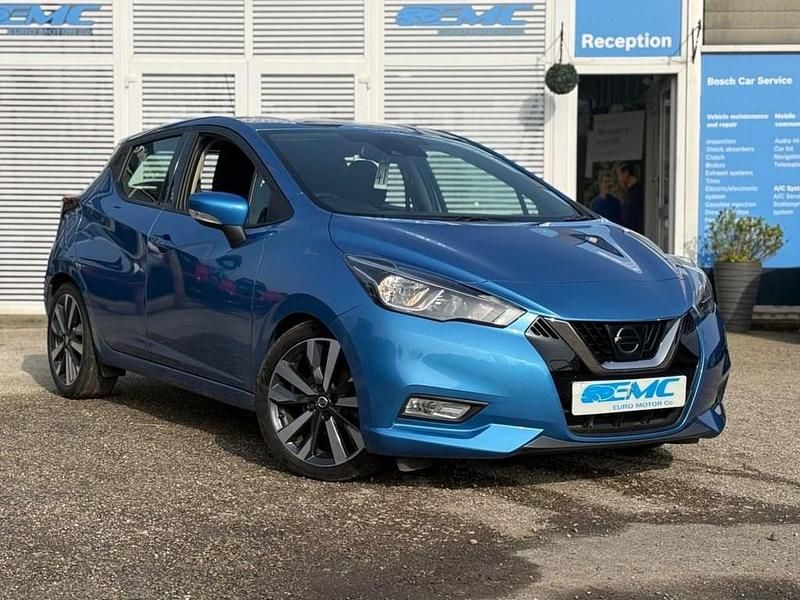 Used Nissan Micra Acenta 117 HP (86 kW) 2019 Blue Hatchback