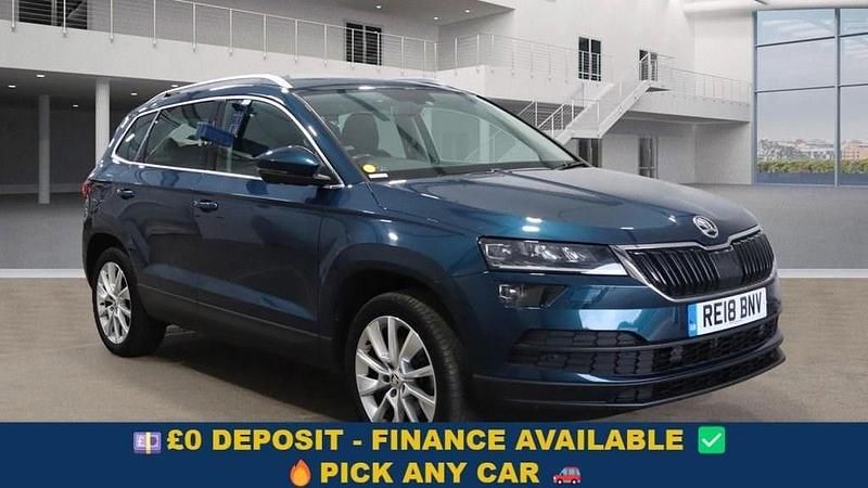 Blue Used 2018 Skoda Karoq SE L SUV | £12,649 (Good price) - Image 1/4