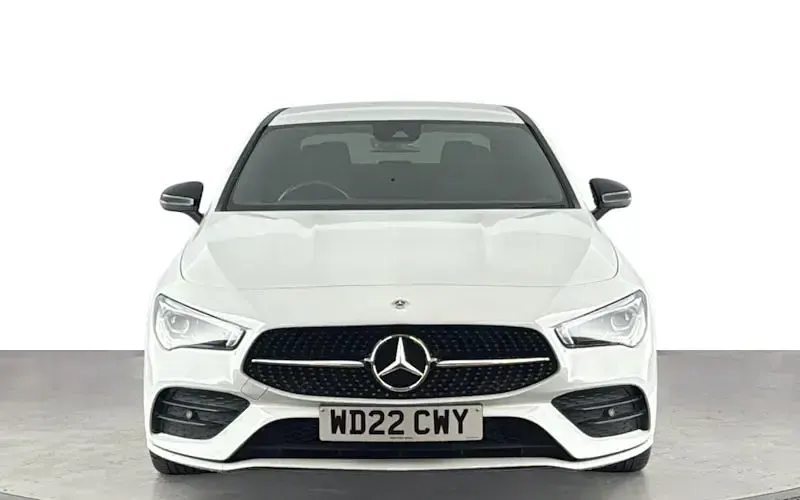 Used Mercedes CLA180 AMG line 136 HP (100 kW) 2022 White Coupe