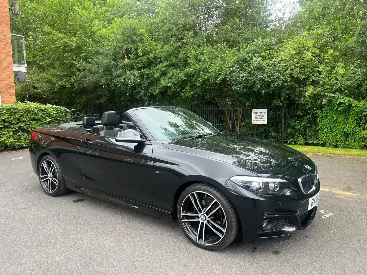 Used BMW 218 M Sport 147 HP (108 kW) 2018 Black Cabriolet