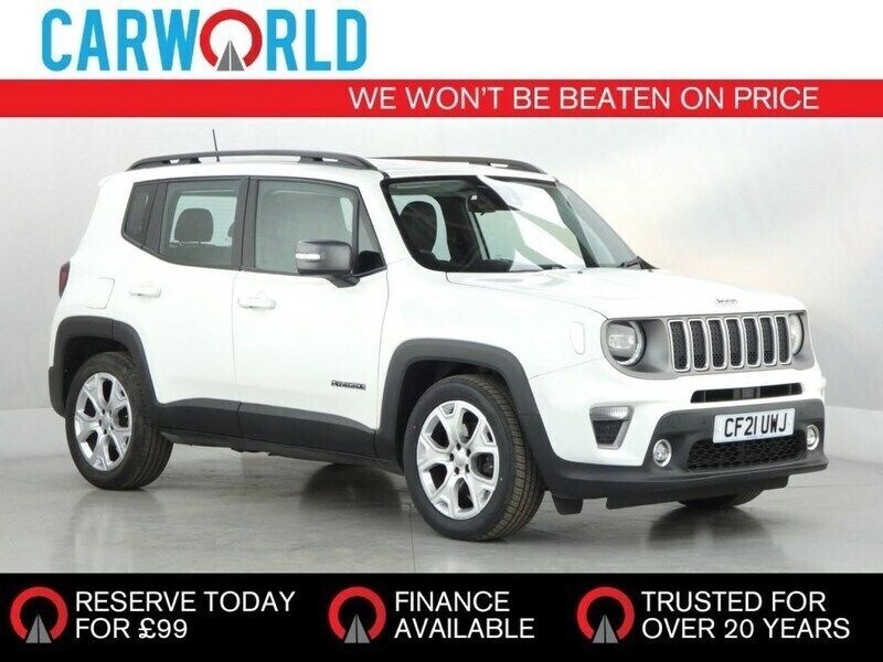 White Used 2021 Jeep Renegade Limited SUV | £14,400 (Fair price) - Image 1/3