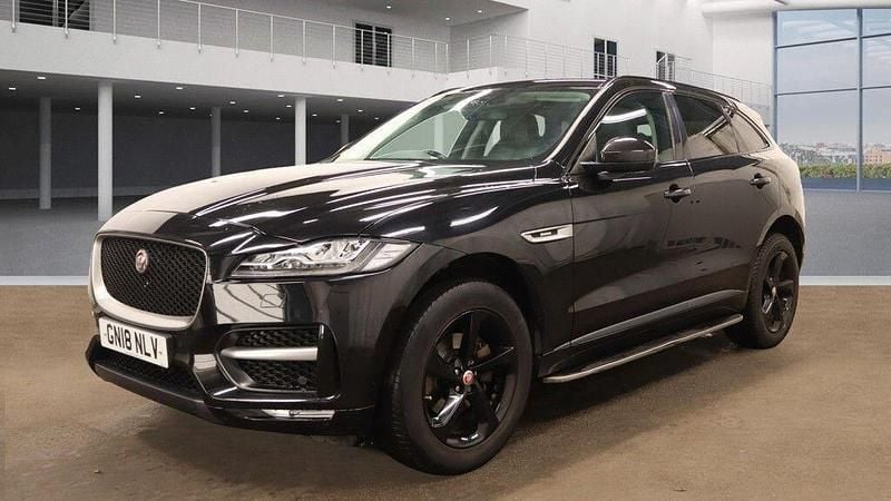 Black Used 2018 Jaguar F-Pace R-Sport SUV | £13,999 (Fair price) - Image 1/4
