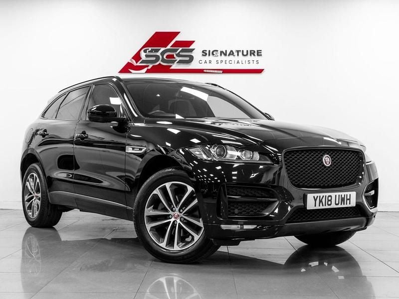 Black Used 2018 Jaguar F-Pace R-Sport SUV | £16,595 (Fair price) - Image 1/3
